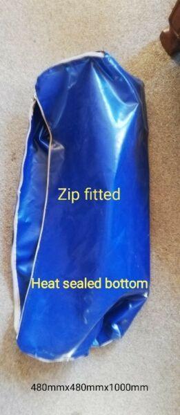 Fish Bags (PVC) - Heat Sealed Bottom with zip top 