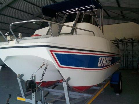 19 vt Tomcat with two x Yamaha outboard motors 