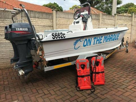 Boat - SkiVee 500S, 2x40 Yamaha Engines 
