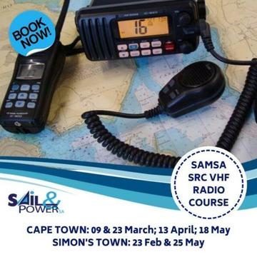 SAMSA SRC VHF RADIO COURSE (INTERNATIONAL LICENSE) CAPE TOWN & SIMON'S TOWN 