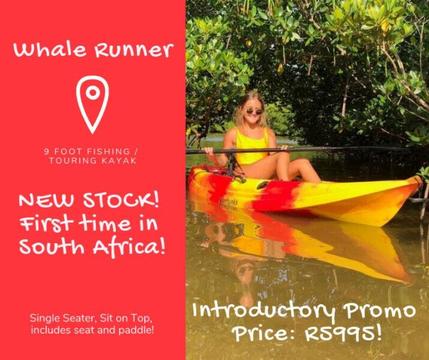 Kayak Vanhunks (fishing/touring kayak) Whale Runner R5995 Brand New! Free Seat and Paddle! 