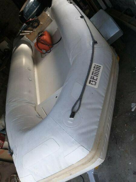 Gemini with 15Hp evinrude 