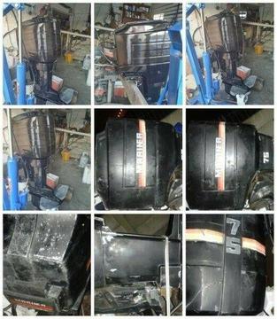 Respray out board motor 
