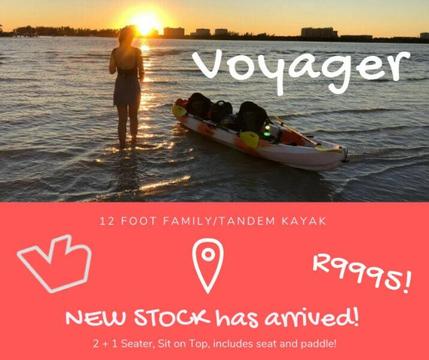 Kayak: Voyager Family Tandem 12 foot 