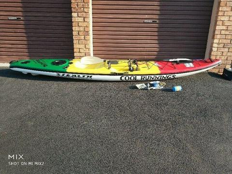 Stealth Wahoo Supalite fishing kayak in excellent condition 