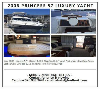 Urgent Sale - Luxury Yacht for Sale, Princess 57 - “Why Knot” 