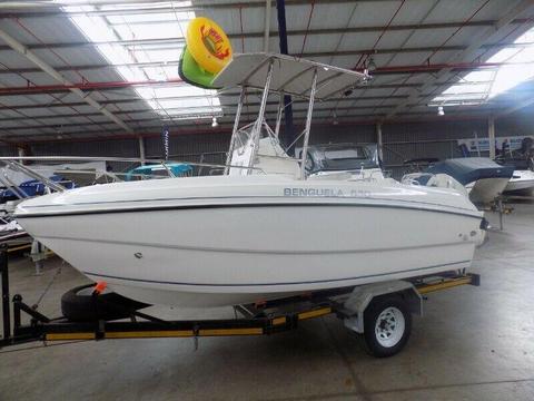 benguela 530 on trailer 2 x 100hp suzuki 4 stroke 2019 model 0 hours !!!!!!!!! 