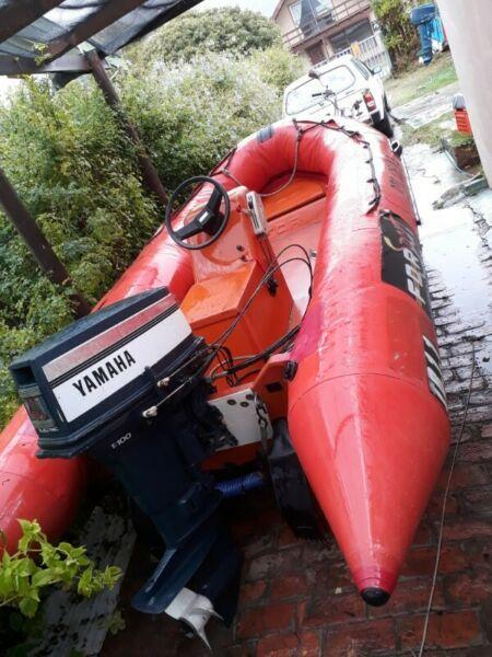 4.2m rubber duck. 40hp Yamaha. 