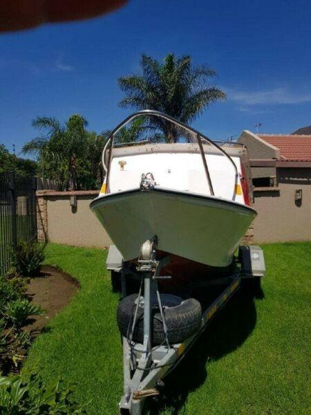 Ace craft Deep-V hull and trailer only 