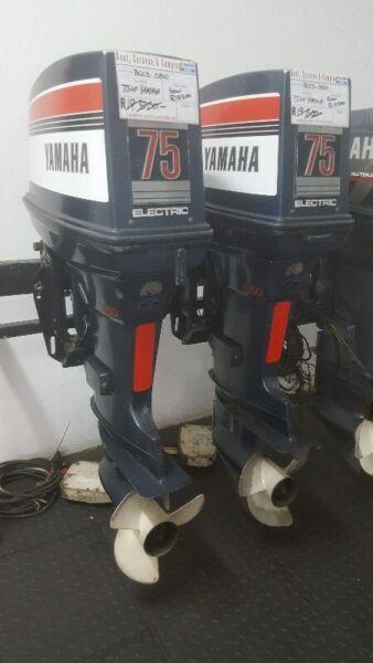 2x75hp Yamaha 2-strokes 