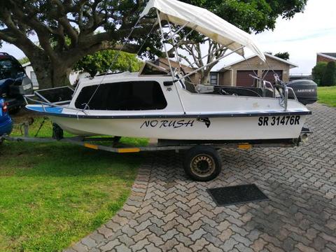 kencraft cabin boat 30hp mariner 