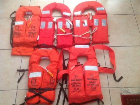 Life jackets for Boats Fishing Watersports Watercraft. Excellent Condition. R300 EACH. 