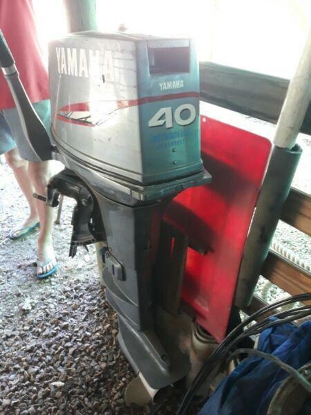 40 HP Yamaha outboard offered for sale 