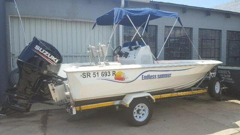 Cobra 6.1m Mono hull with DF200 Suzuki 4-stroke EFI - only 5hrs on motor - like new 