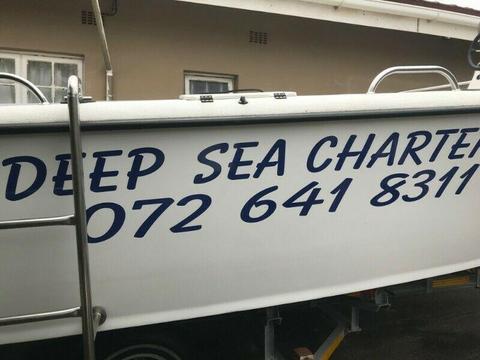 Deep Sea fishing charter boat 