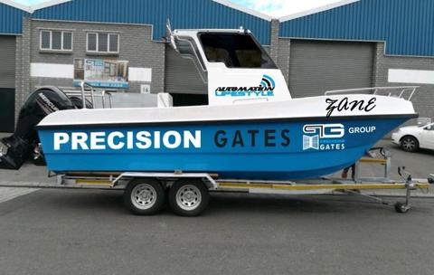 Carry Cat 6.70 (Brand New) on Galvanized Trailer.  